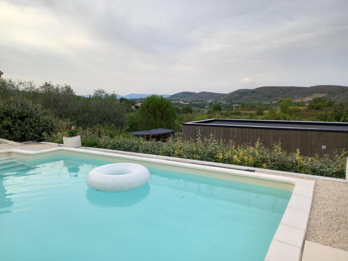 "Plus Belle L'Ardeche" Studio De Jardin Et Piscine Vinezac エクステリア 写真